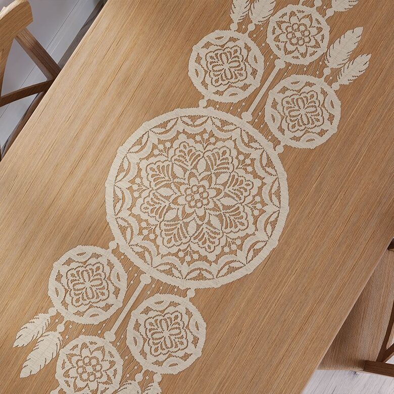 LEA žakaarist lauarunner unenäopüüdja ja mandala motiiviga (hele beež)