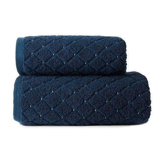 Premium frotē dvielis OLIWIER 004 Tumši zils, 50x90 / 70x140 cm (520 g/m²)