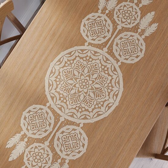 LEA žakaarist lauarunner unenäopüüdja ja mandala motiiviga (hele beež)