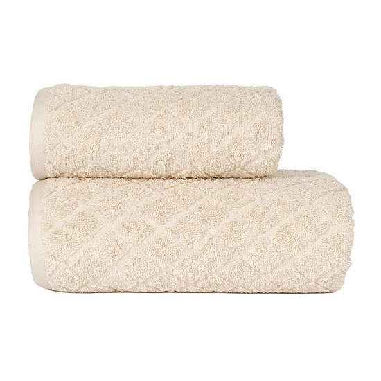 Premium frotē dvielis OLIWIER 010 Bēšs, 50x90 / 70x140 cm (520 g/m²)