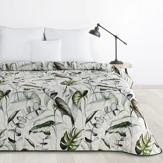 Voodikate ELLEN monstera lehemustriga | 100% polüester – erinevad suurused