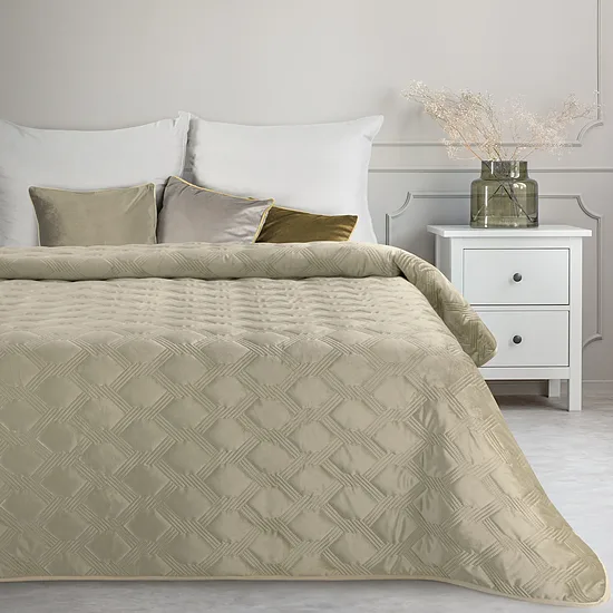 Voodikate SOFIA 5 liivakarva | Velvet, 250 g/m² – erinevad suurused